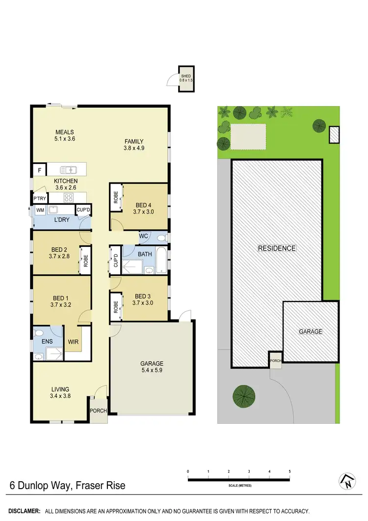 Floorplan of Homely house listing, 6 Dunlop Way, Fraser Rise VIC 3336