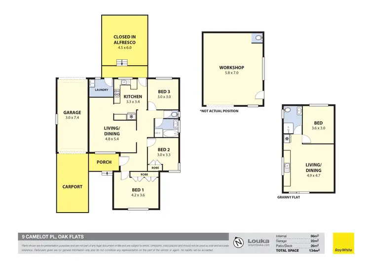 Floorplan of Homely house listing, 9 Camelot Place, Oak Flats NSW 2529