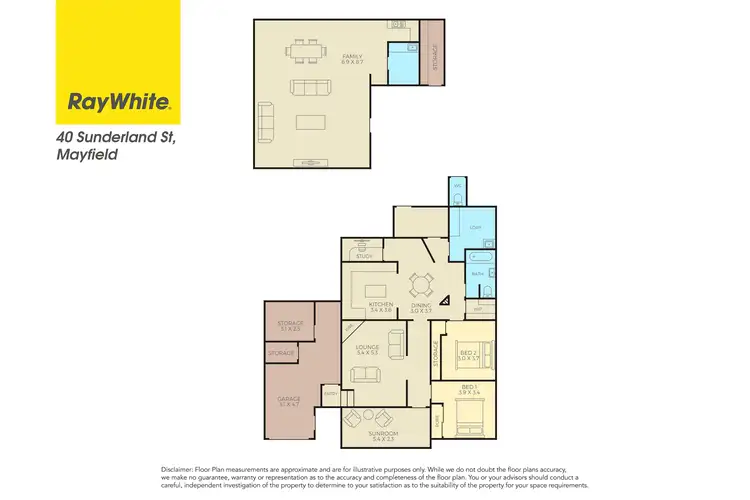 Floorplan of Homely house listing, 40 Sunderland Street, Mayfield NSW 2304