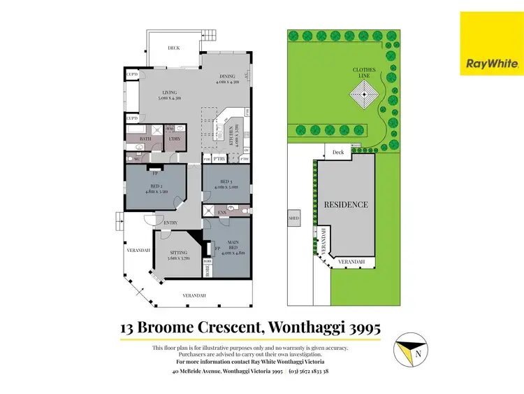 Floorplan of Homely house listing, 13 Broome Crescent, Wonthaggi VIC 3995