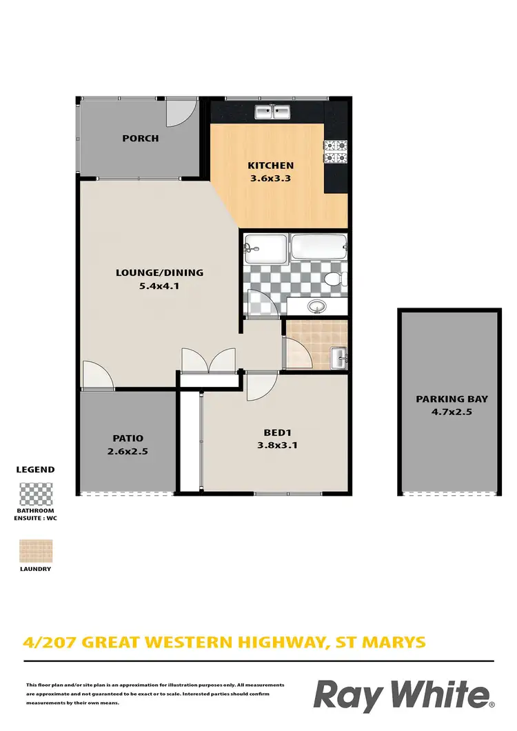 Floorplan of Homely villa listing, 4/207 Great Western Highway, St Marys NSW 2760