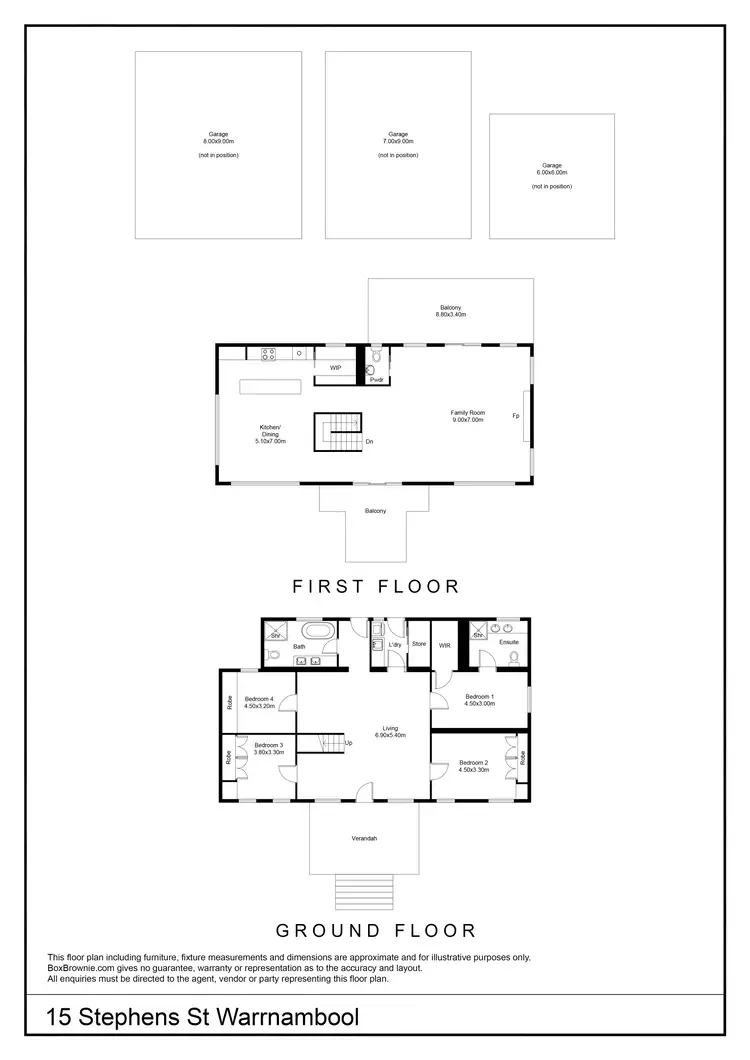 Floorplan of Homely house listing, 15 Stephens Street, Warrnambool VIC 3280