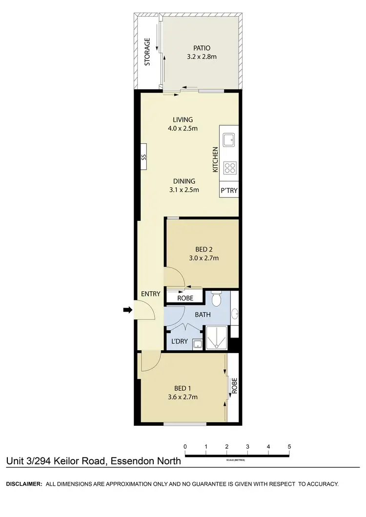 Floorplan of Homely apartment listing, 3/294 Keilor Road, Essendon North VIC 3041