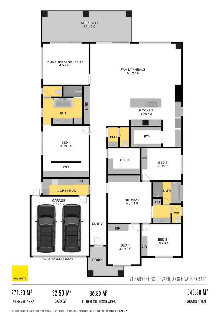 Floorplan of Homely house listing, 71 Harvest Boulevard, Angle Vale SA 5117