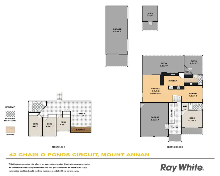 Floorplan of Homely house listing, 42 Chain-O-Ponds Circuit, Mount Annan NSW 2567