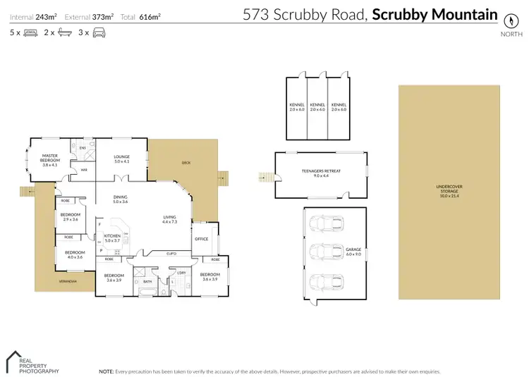 Floorplan of Homely rural property listing, 573 Scrubby Road, Scrubby Mountain QLD 4356