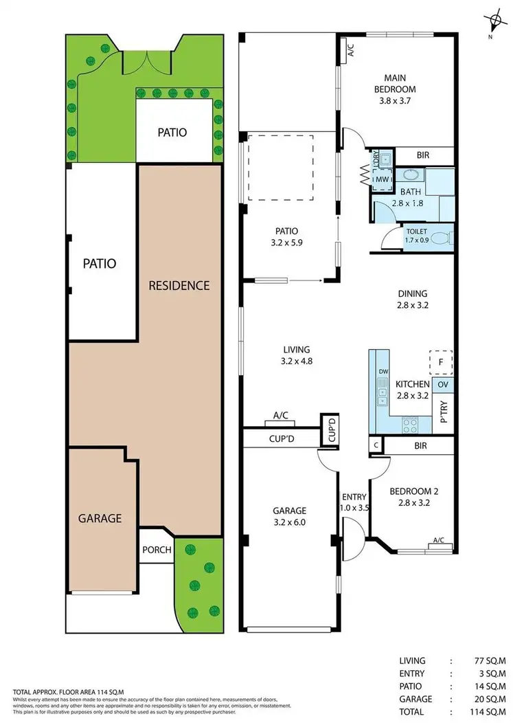 Floorplan of Homely unit listing, 6/17 Canterbury Road, Kirwan QLD 4817
