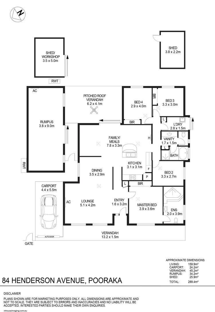 Floorplan of Homely house listing, 84 Henderson Avenue, Pooraka SA 5095