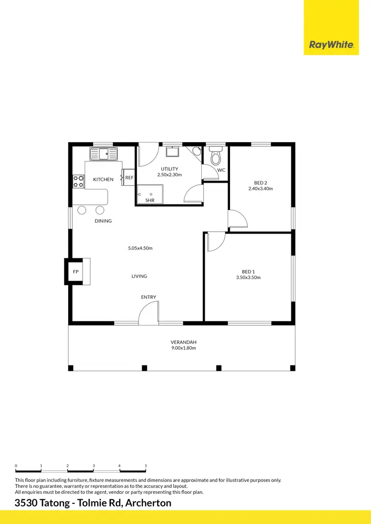 Floorplan of Homely house listing, 3530 Tatong - Tolmie Road, Archerton VIC 3723