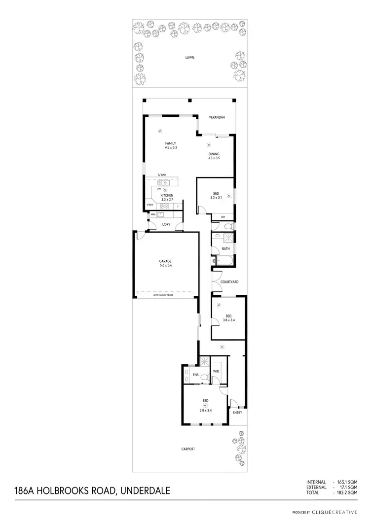 Floorplan of Homely house listing, 186A Holbrooks Road, Underdale SA 5032