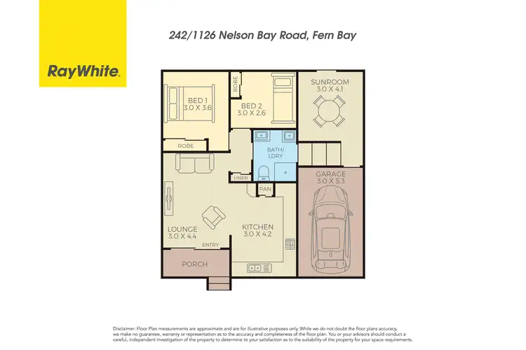 Floorplan of Homely unit listing, 242/1126 Nelson Bay Road, Fern Bay NSW 2295
