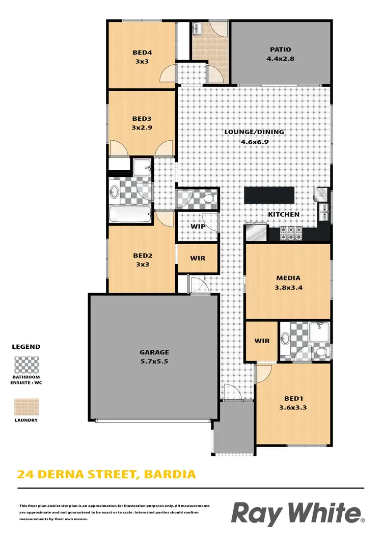Floorplan of Homely house listing, 24 Derna Street, Bardia NSW 2565