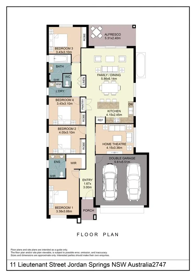 Floorplan of Homely house listing, 11 Lieutenant Street, Jordan Springs NSW 2747
