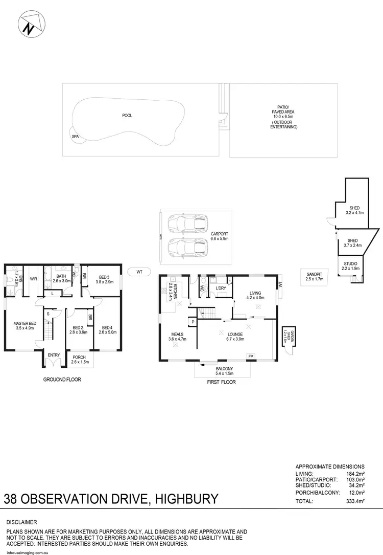 Floorplan of Homely house listing, 38 Observation Drive, Highbury SA 5089
