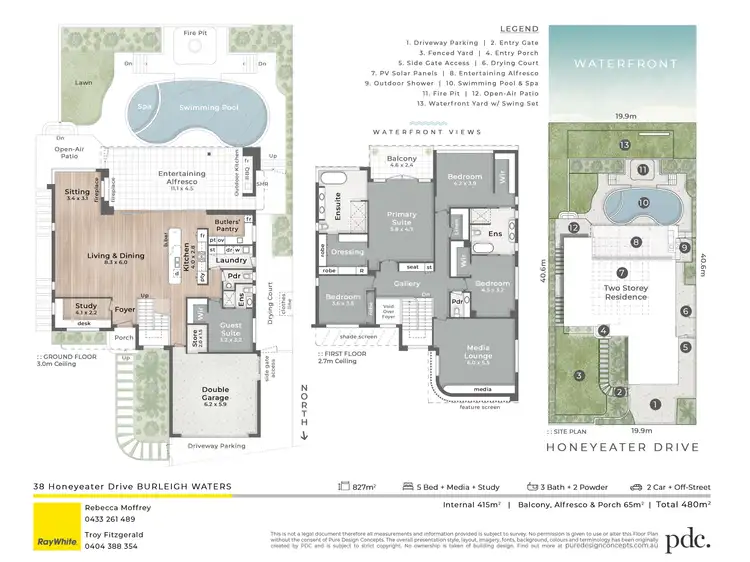 Floorplan of Homely house listing, 38 Honeyeater Drive, Burleigh Waters QLD 4220