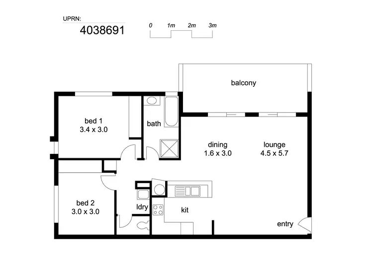 Floorplan of Homely unit listing, Address available on request