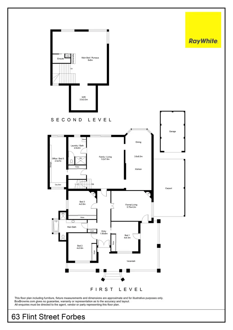 Floorplan of Homely house listing, 63 Flint Street, Forbes NSW 2871