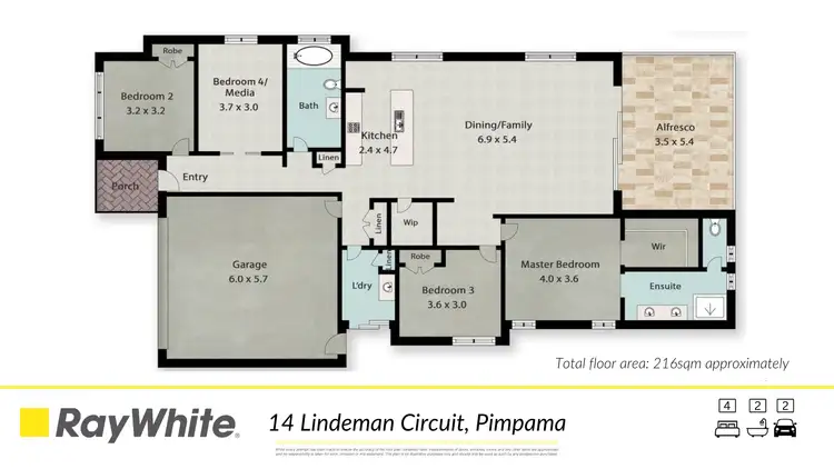 Floorplan of Homely house listing, 14 Lindeman Circuit, Pimpama QLD 4209