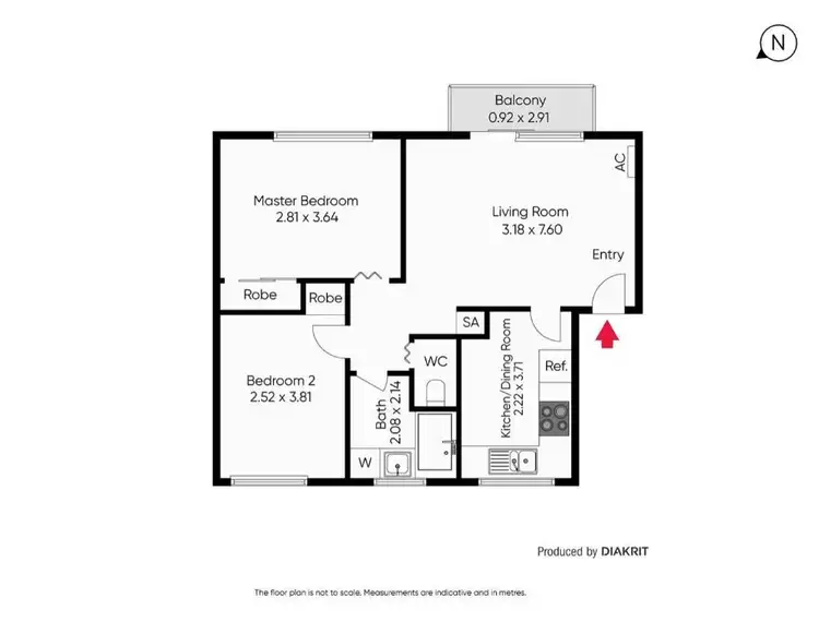 Floorplan of Homely unit listing, 6/53 Morris Street, Williamstown VIC 3016