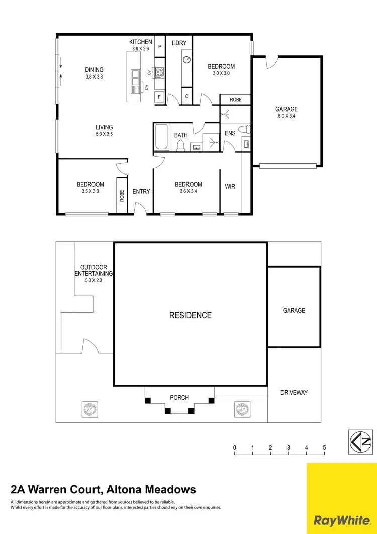 Floorplan of Homely unit listing, 2a Warren Court, Altona Meadows VIC 3028