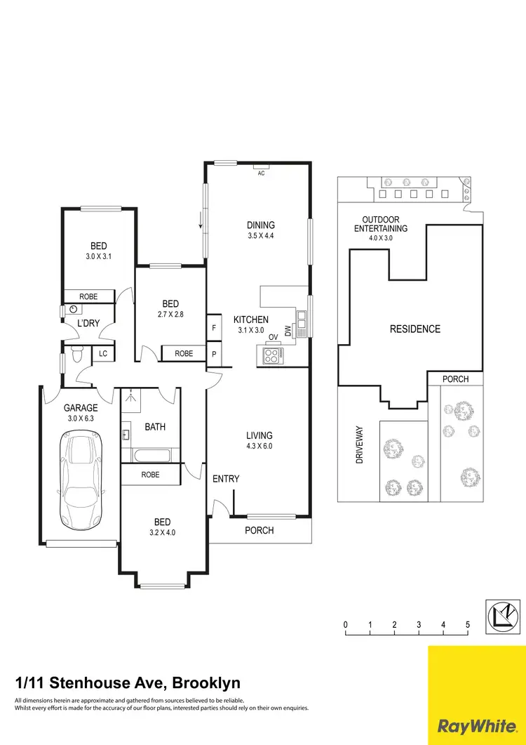 Floorplan of Homely unit listing, 1/11 Stenhouse Avenue, Brooklyn VIC 3012