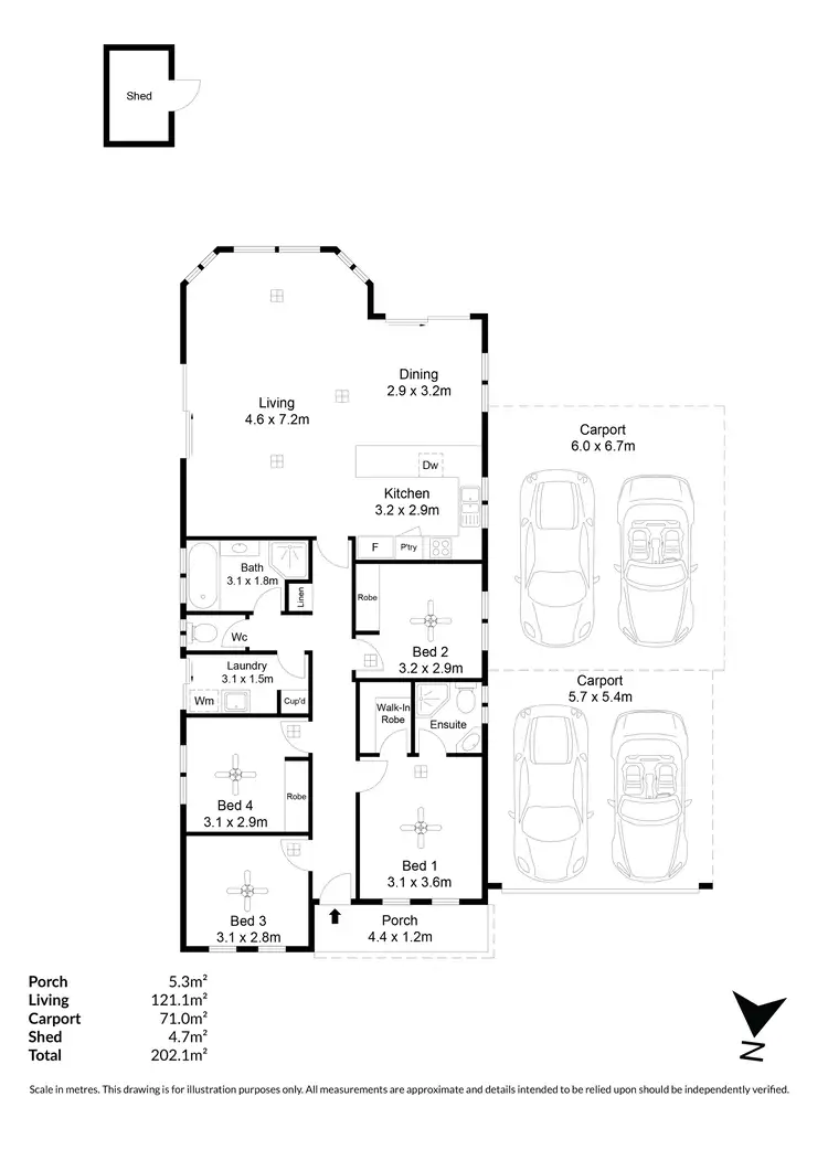 Floorplan of Homely house listing, 38 Tripodi Circuit, Parafield Gardens SA 5107