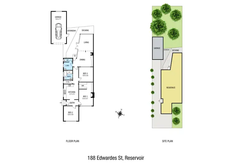 Floorplan of Homely house listing, 188 Edwardes Street, Reservoir VIC 3073
