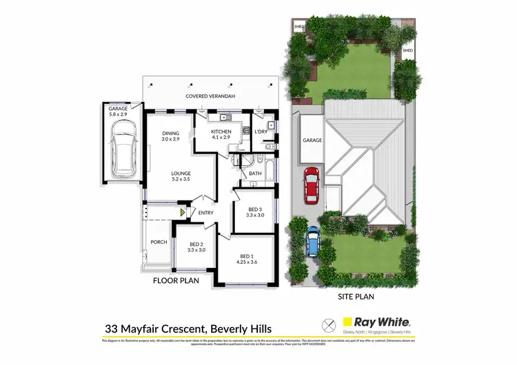 Floorplan of Homely house listing, 33 Mayfair Crescent, Beverly Hills NSW 2209