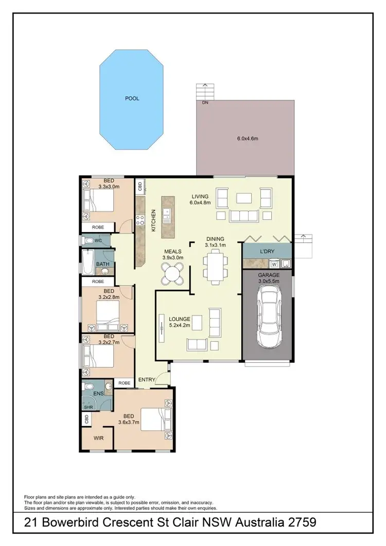 Floorplan of Homely house listing, 21 Bowerbird Crescent, St Clair NSW 2759