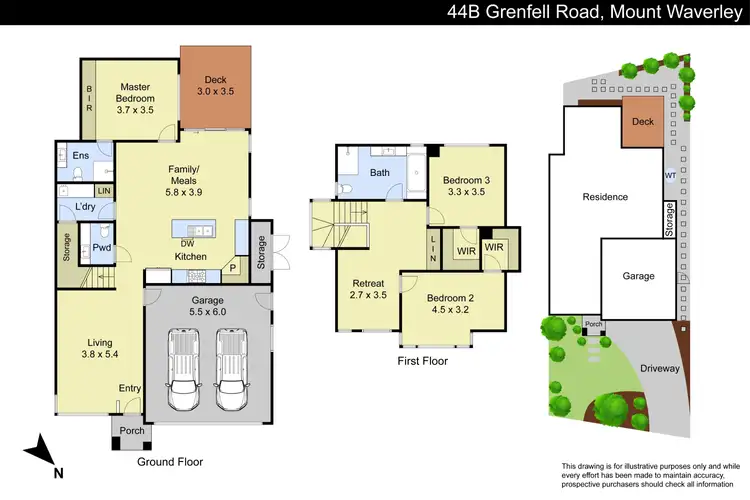 Floorplan of Homely house listing, 44B Grenfell Road, Mount Waverley VIC 3149