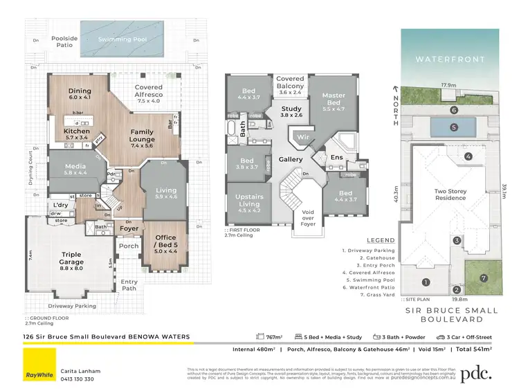 Floorplan of Homely house listing, 126 Sir Bruce Small Boulevard, Benowa Waters QLD 4217