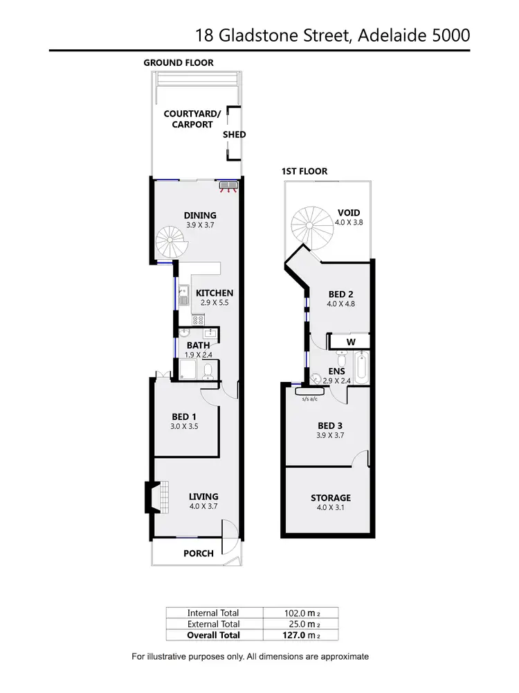 Floorplan of Homely house listing, 18 Gladstone Street, Adelaide SA 5000