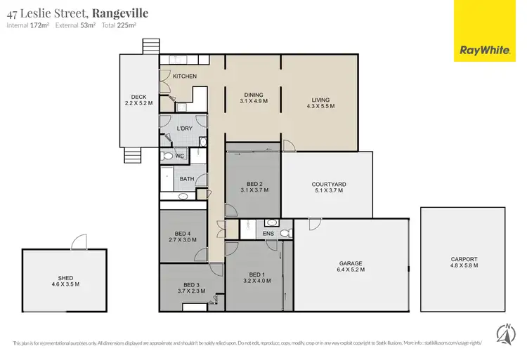 Floorplan of Homely house listing, 47 Leslie Street, Rangeville QLD 4350