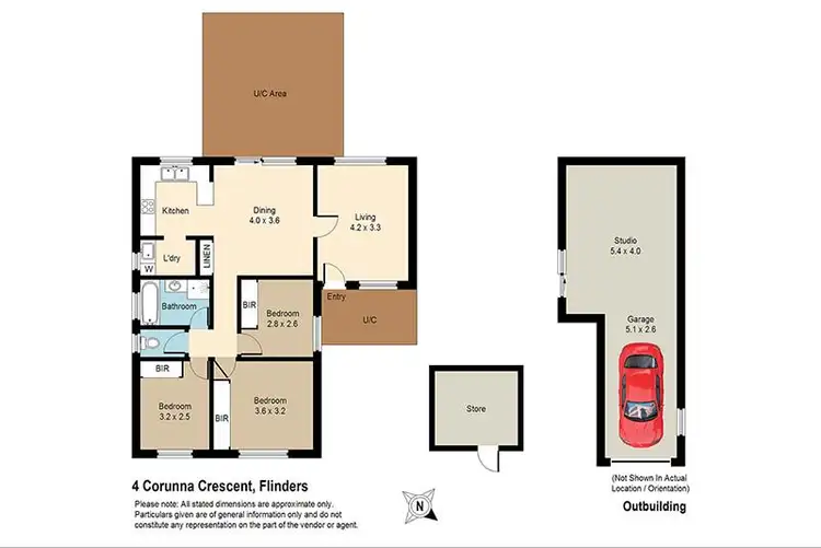 Floorplan of Homely house listing, 4 Corunna Crescent, Flinders NSW 2529