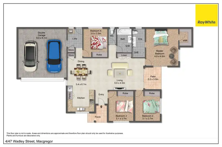 Floorplan of Homely townhouse listing, 4/47 Wadley Street, Macgregor QLD 4109