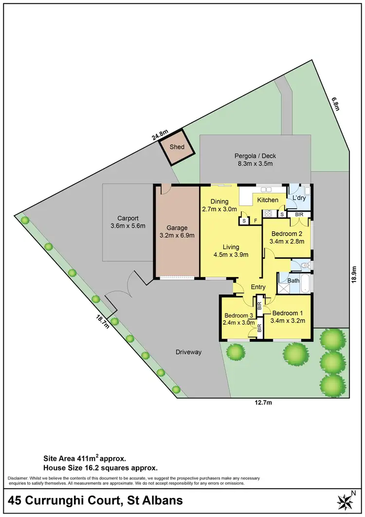 Floorplan of Homely house listing, 45 Currunghi Court, St Albans VIC 3021