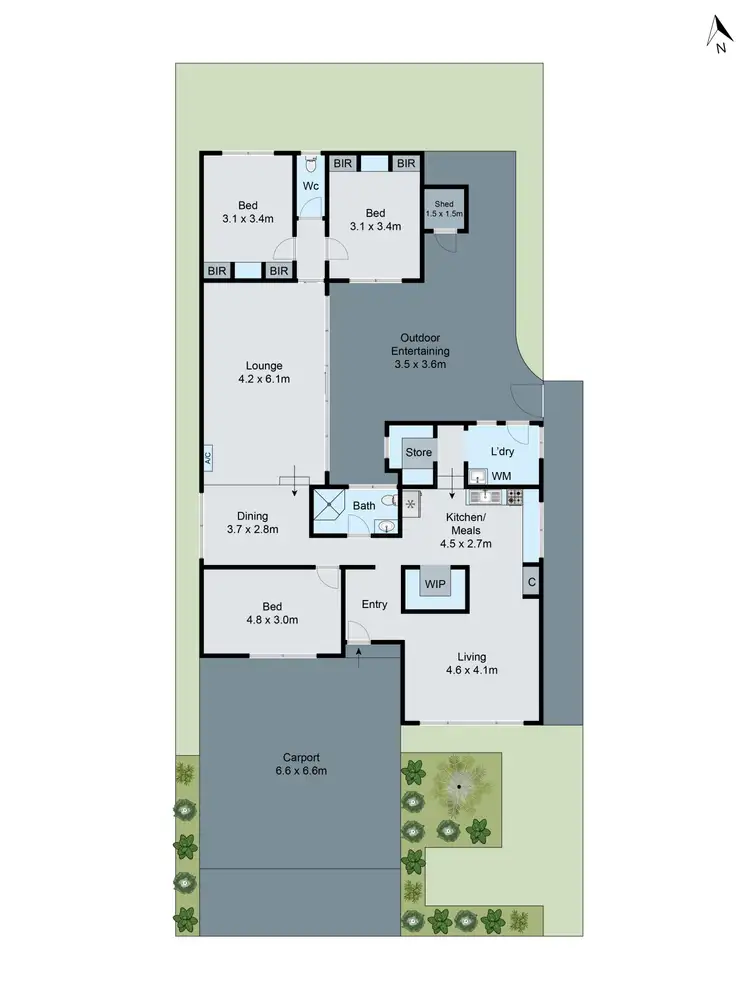 Floorplan of Homely house listing, 36B Townsend Road, St Albans Park VIC 3219