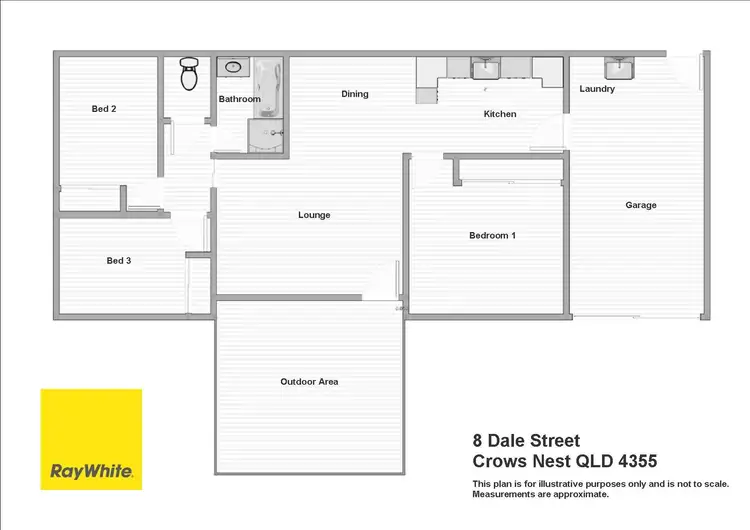 Floorplan of Homely house listing, 8 Dale Street, Crows Nest QLD 4355