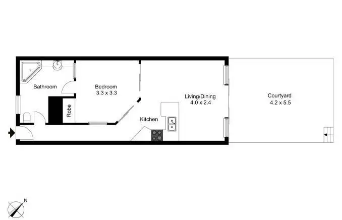 Floorplan of Homely unit listing, Unit 104/75 Esplanade, Golden Beach QLD 4551