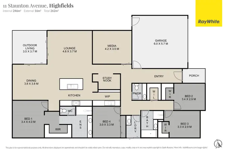 Floorplan of Homely house listing, 11 Staunton Avenue, Highfields QLD 4352