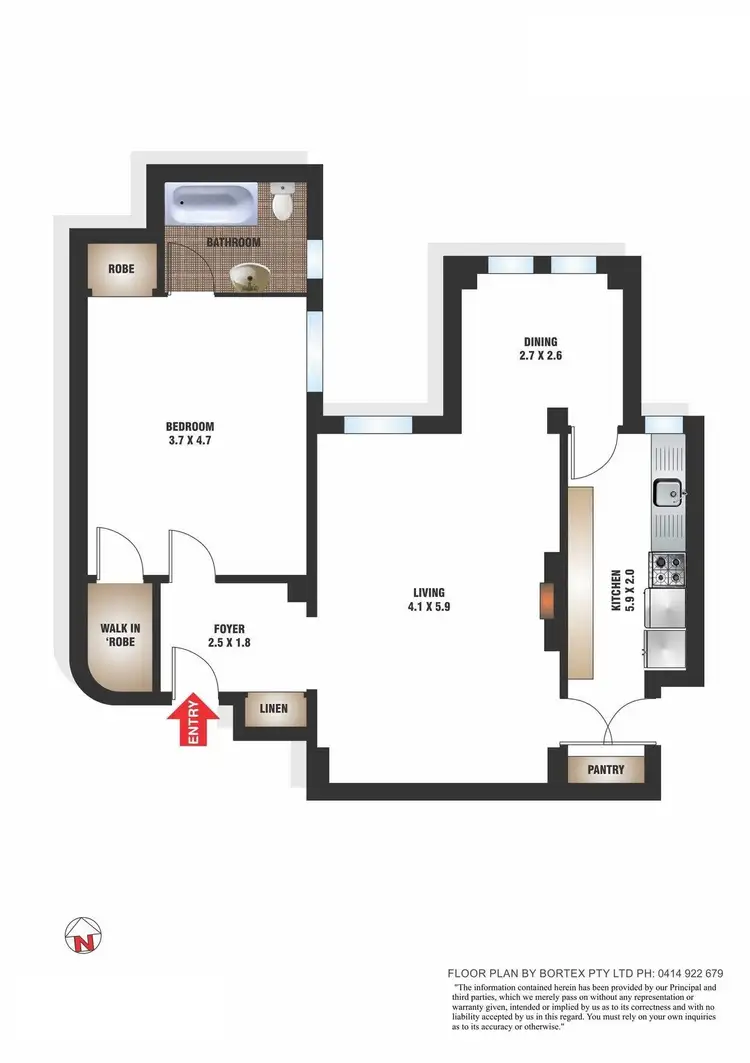 Floorplan of Homely apartment listing, 404/12 Macleay Street, Potts Point NSW 2011
