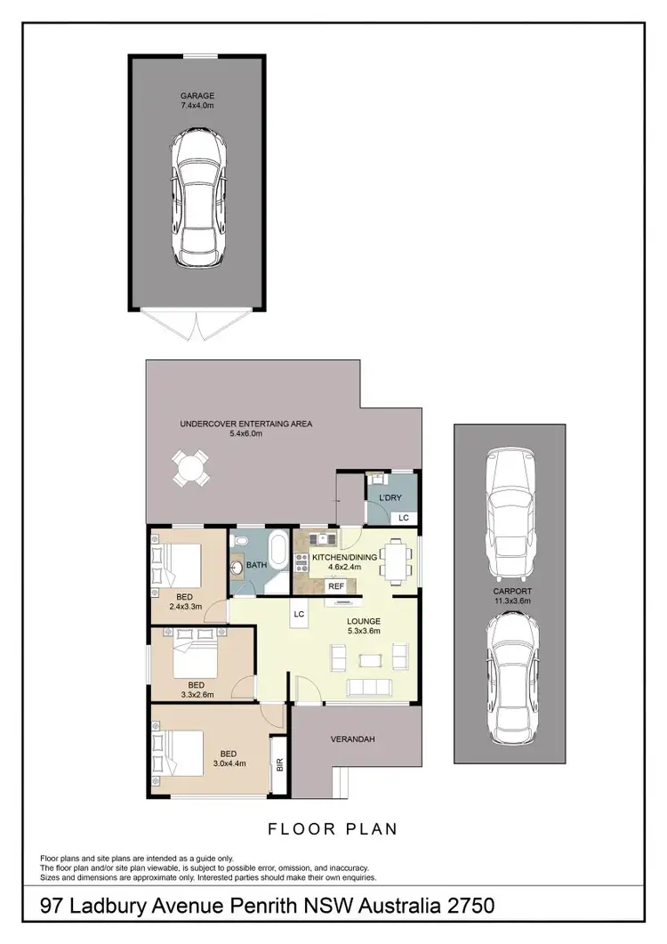 Floorplan of Homely house listing, 97 Ladbury Avenue, Penrith NSW 2750