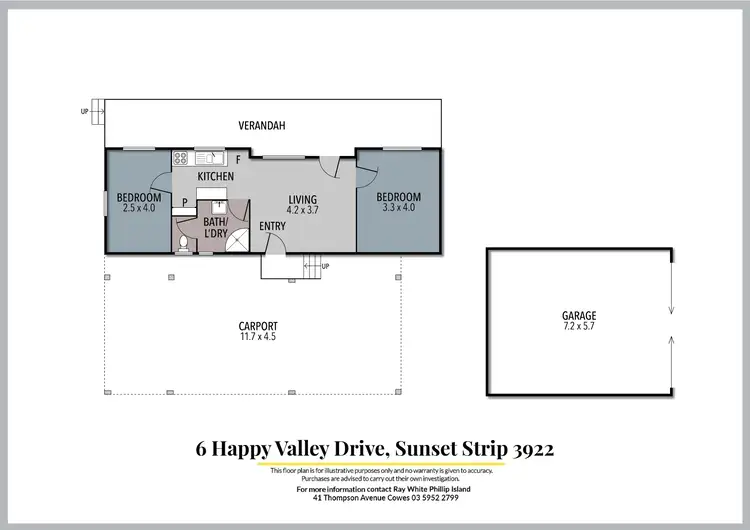 Floorplan of Homely house listing, 6 Happy Valley Drive, Sunset Strip VIC 3922