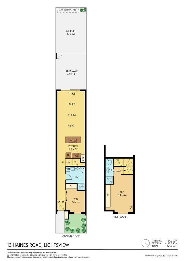 Floorplan of Homely townhouse listing, 13 Haines Road, Lightsview SA 5085
