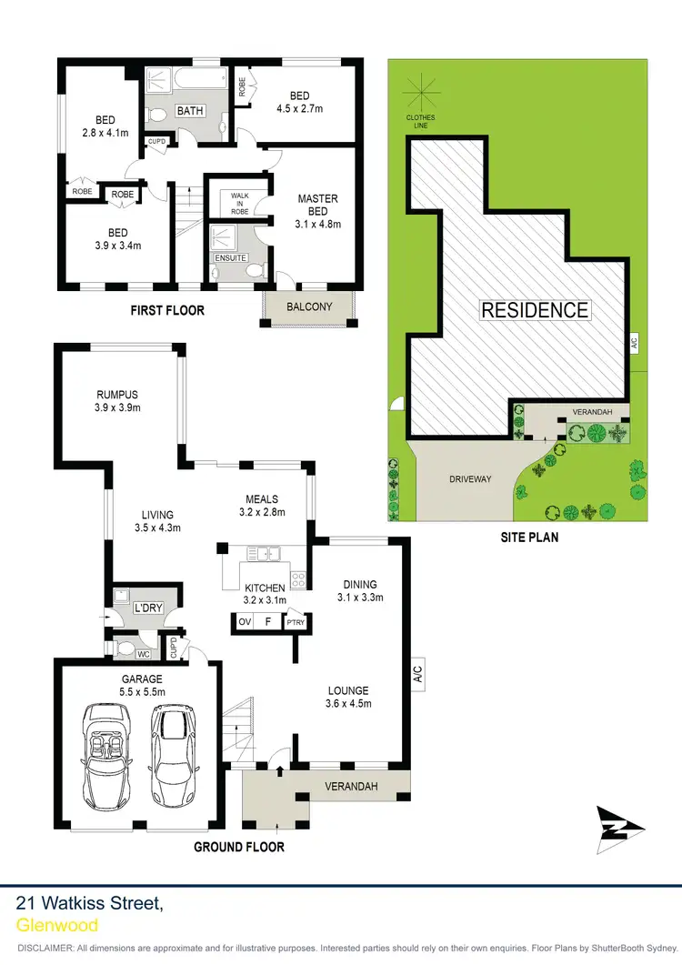 Floorplan of Homely house listing, 21 Watkiss Street, Glenwood NSW 2768