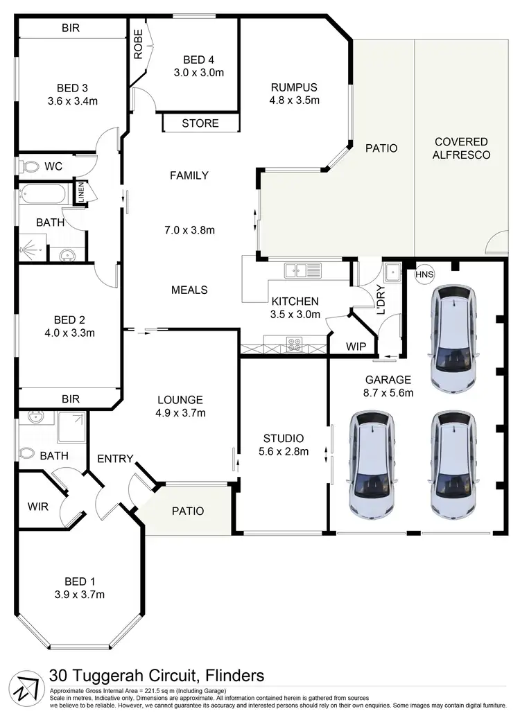 Floorplan of Homely house listing, 30 Tuggerah Circuit, Flinders NSW 2529
