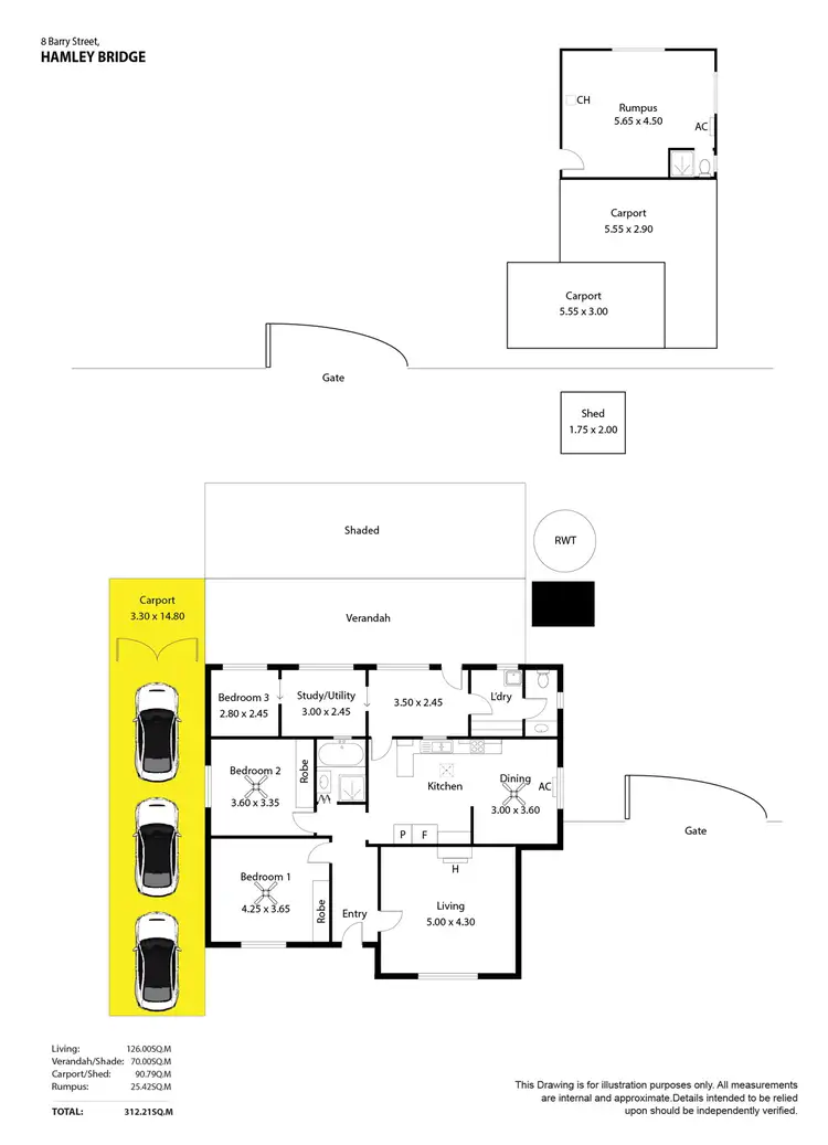 Floorplan of Homely house listing, 8 Barry Street, Hamley Bridge SA 5401