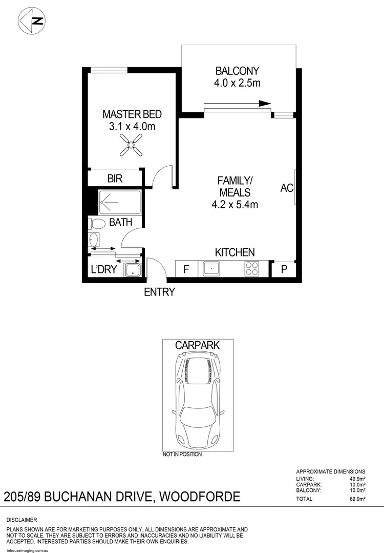 Floorplan of Homely house listing, 205/89 Buchanan Drive, Woodforde SA 5072