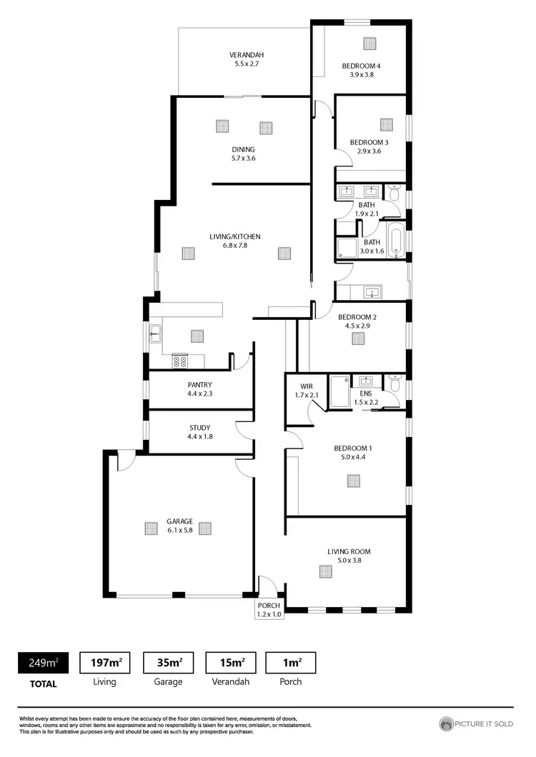 Floorplan of Homely house listing, 2 Cambridge Street, Blair Athol SA 5084