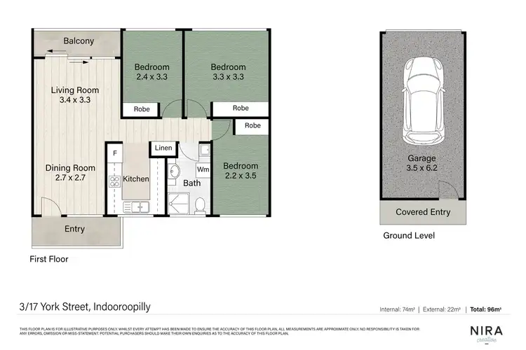 Floorplan of Homely unit listing, 3/17 York Street, Indooroopilly QLD 4068